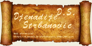 Đenadije Štrbanović vizit kartica